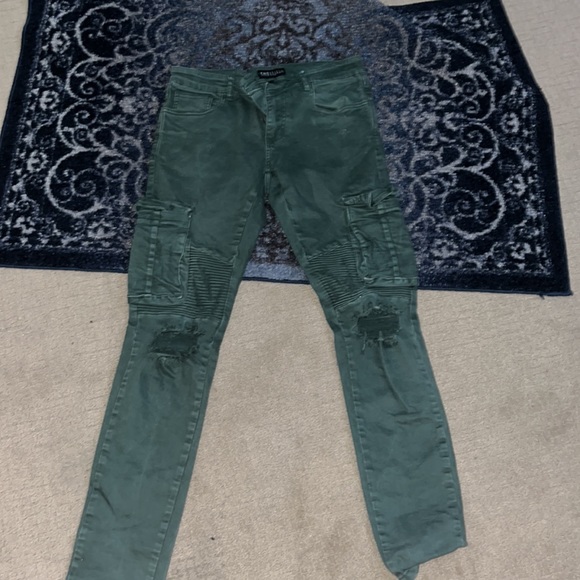Embellish Green Cargo Jeans - Picture 2 of 3